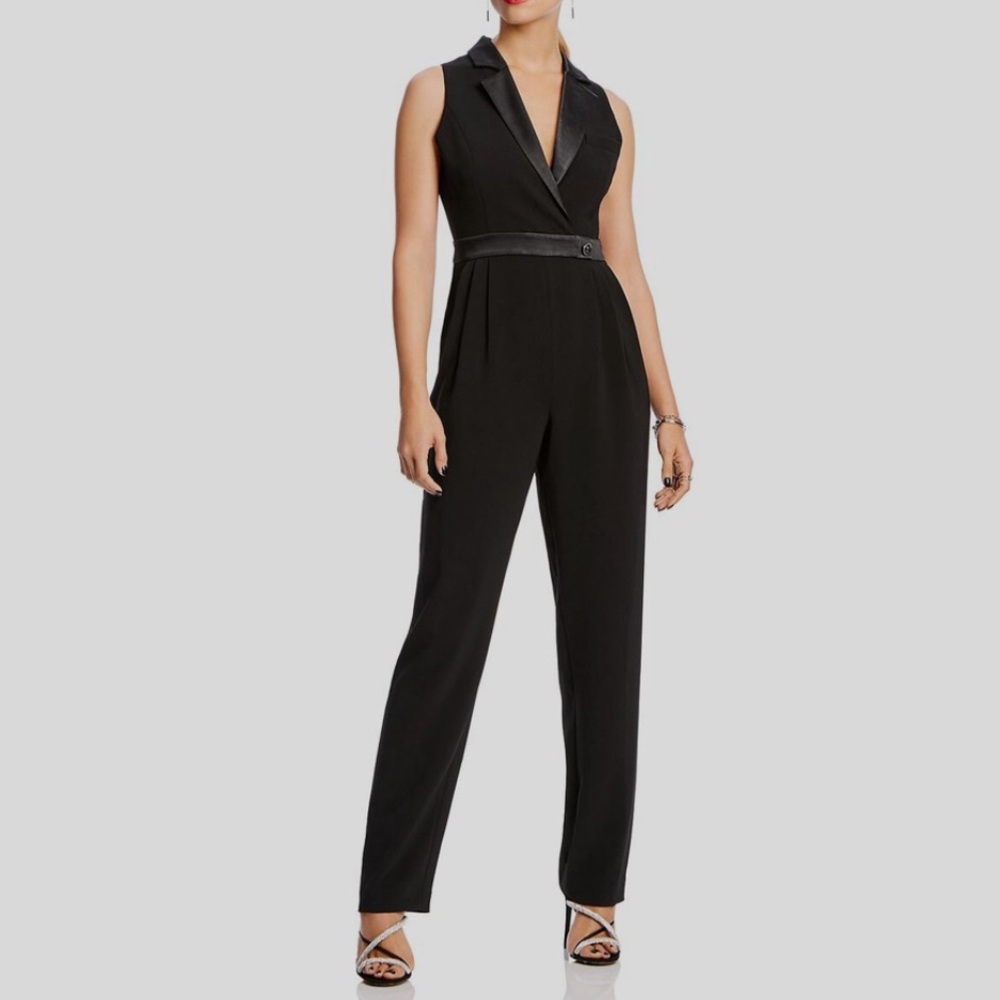 NWT LINI Delilah Sleeveless Tuxedo JumpSuit